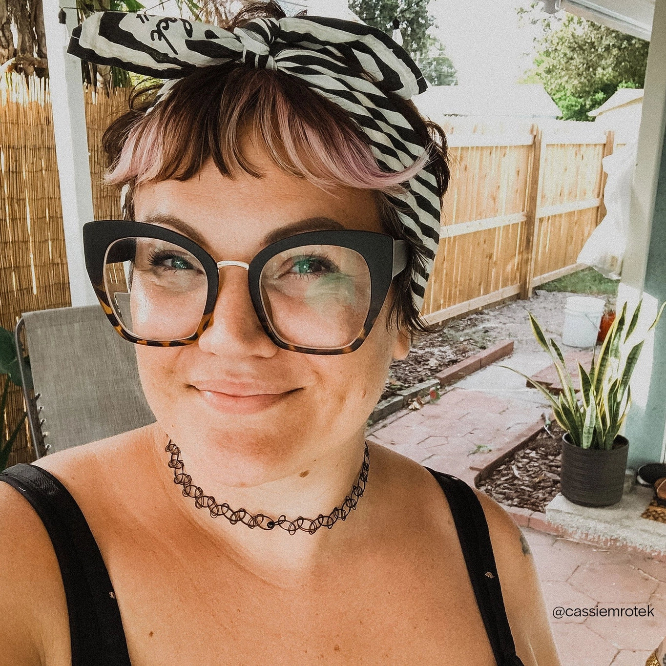 Black and White Bandana